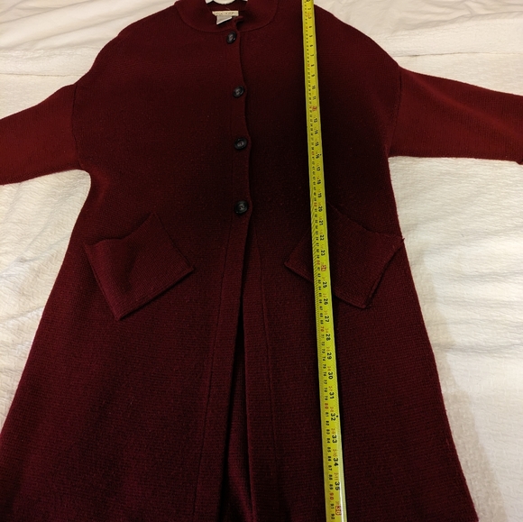 Long Italian Wool Blend Knit Sweater/Cardi/Coat - Picture 13 of 15